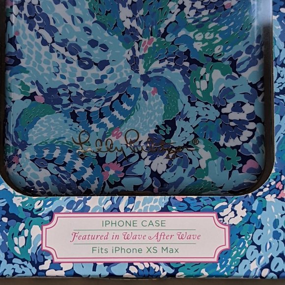 LILLY PULITZER iPhone XS Max Cell Phone Case in Wave After Wave New Boxed - Picture 4 of 5